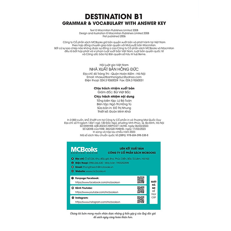 Destination B1 - Grammar And Vocabulary With Answer Key (Tái Bản) - Ảnh 5