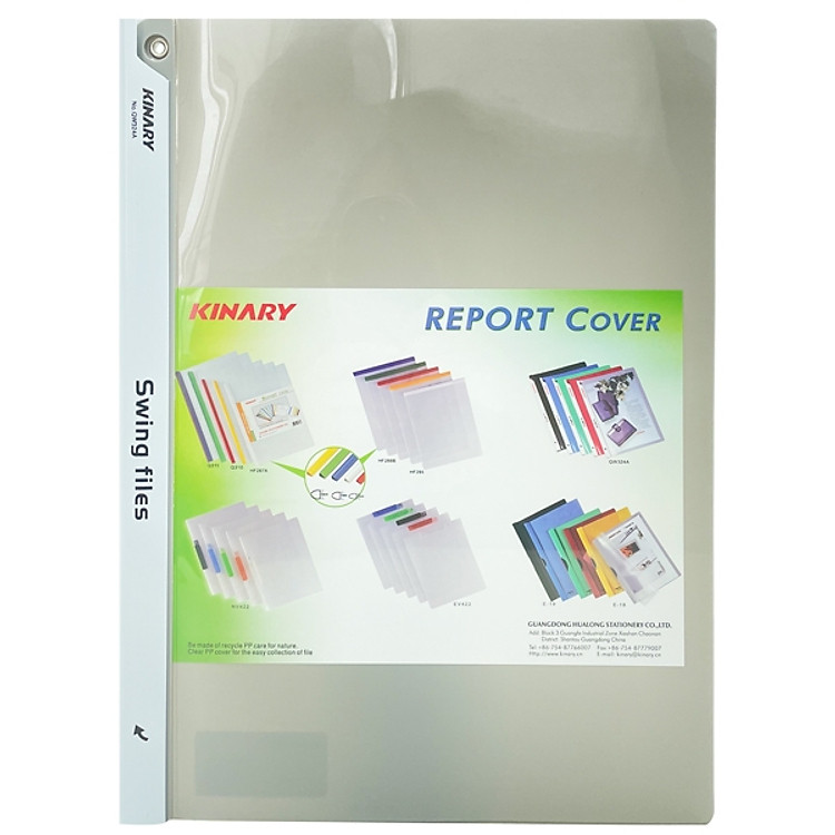 Bìa Gạt Kinary QW324A – Màu Xám