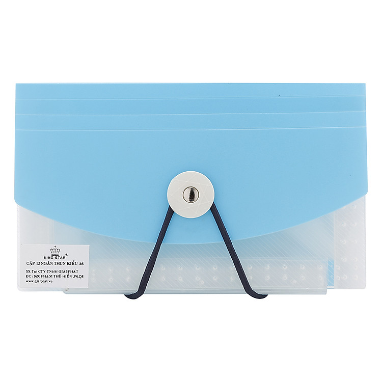 Cặp 12 Ngăn Thun Kiểu A6 Kingstar