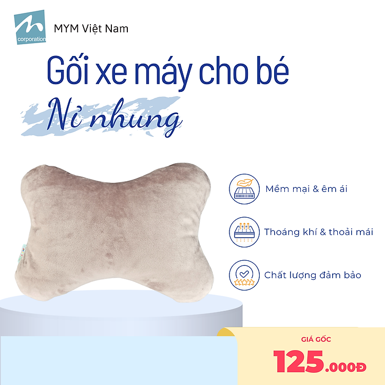 Gối Đi Xe Máy Cho Bé MYM Chính hãng Giá rẻ - Hình ảnh 2