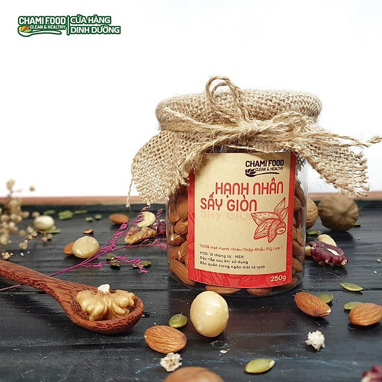 Tham Khảo tại ConCung: Hạt hạnh nhân sấy ChamiFood 500G , nhận ngay nhiều Ưu đãi