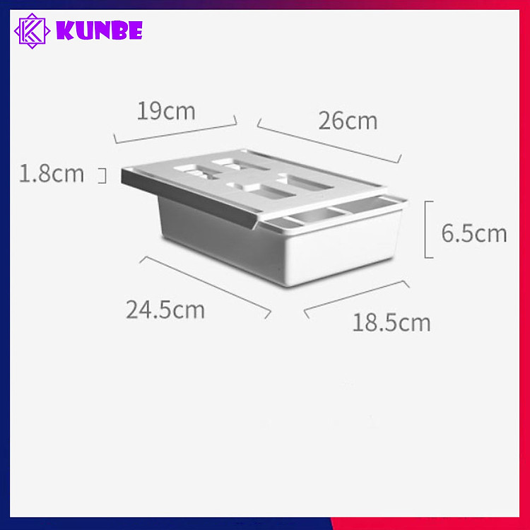 Ngăn Kéo Dưới Bàn, Hộc Bàn Di Động Đa Năng KUNBE Sắp Xếp Lưu Trữ Hộp Đựng Bút Văn Phòng Phẩm Tiện Ích
