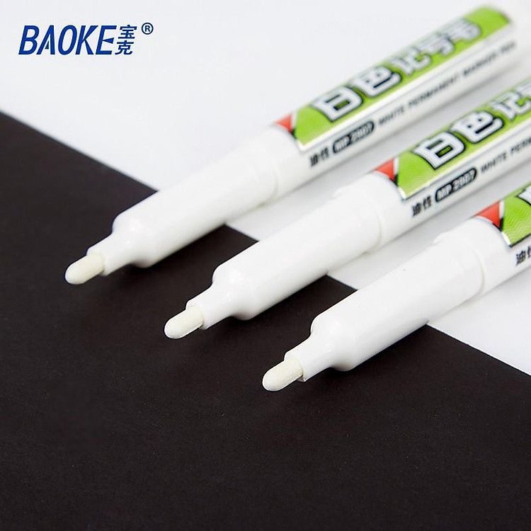 Bút Marker Đánh Đấu Mực Trắng 3mm (12 cây) - Ảnh 7