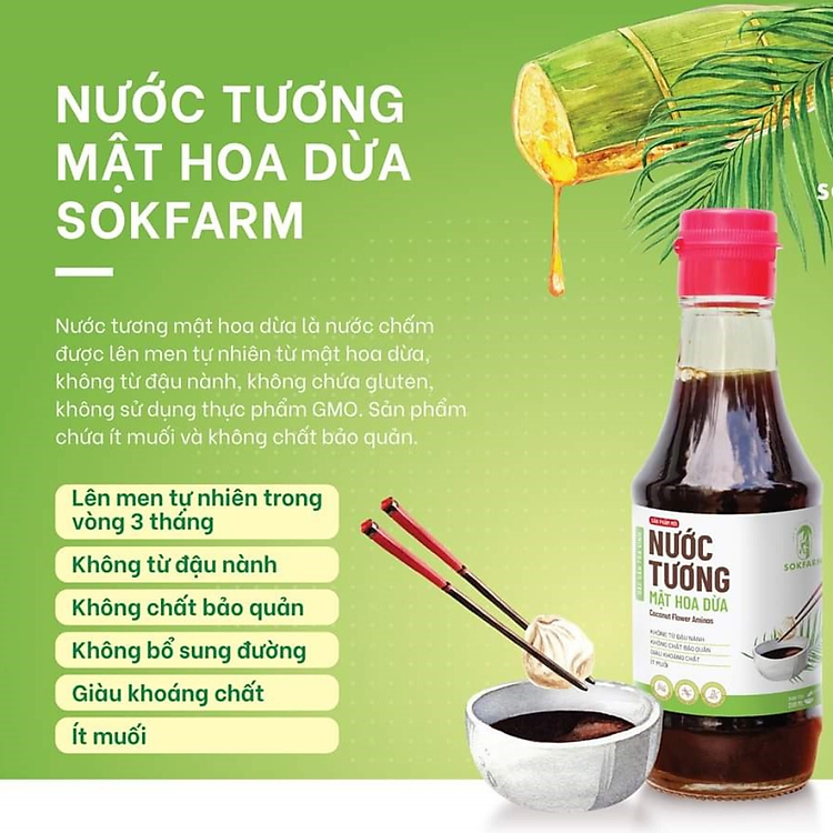 Mua Nước tương mật hoa dừa Sokfarm 60ml Ưu đãi - Hình ảnh 4