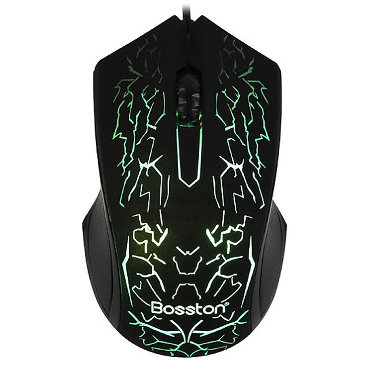 Chuột máy vi tính Bosston D608 LED- Màu ngẫu nhiên - Hàng chính hãng