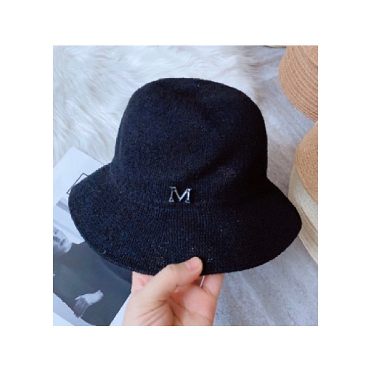 Mũ Cói Vintage Chữ M Mẫu Mới