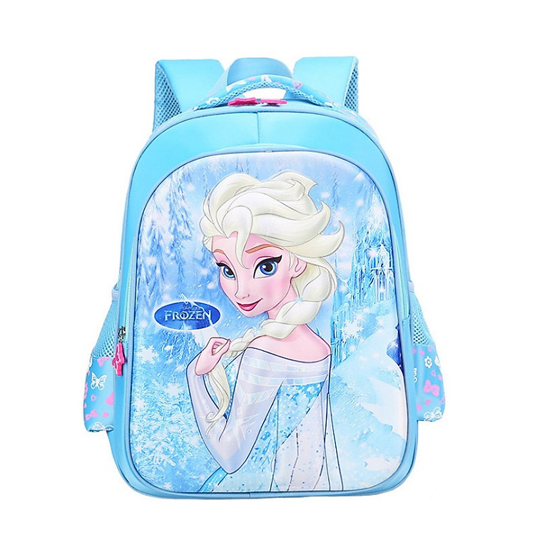 Ba lô học sinh hình Anna nổi 3D xinh yêu cho bé gái