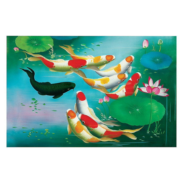 Tranh xếp hình Cá Chép Hóa Rồng 925 Mảnh Chính hãng Tiết kiệm - Hình ảnh 2