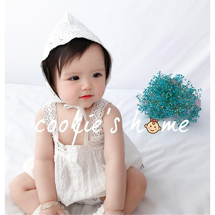 Đầm body liền quần cotton trắng 2 dây cho bé đi chơi đi Đà Lạt đi biển siêu Hàn Quốc