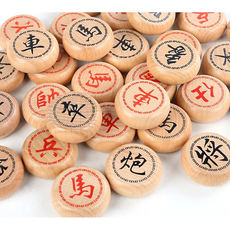 Bộ cờ tướng gỗ sồi cao cấp Chính hãng Tiết kiệm - Hình ảnh 4