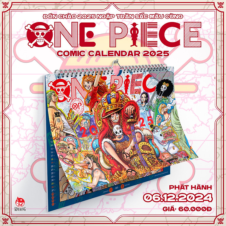 Lịch treo tường One Piece Năm 2025