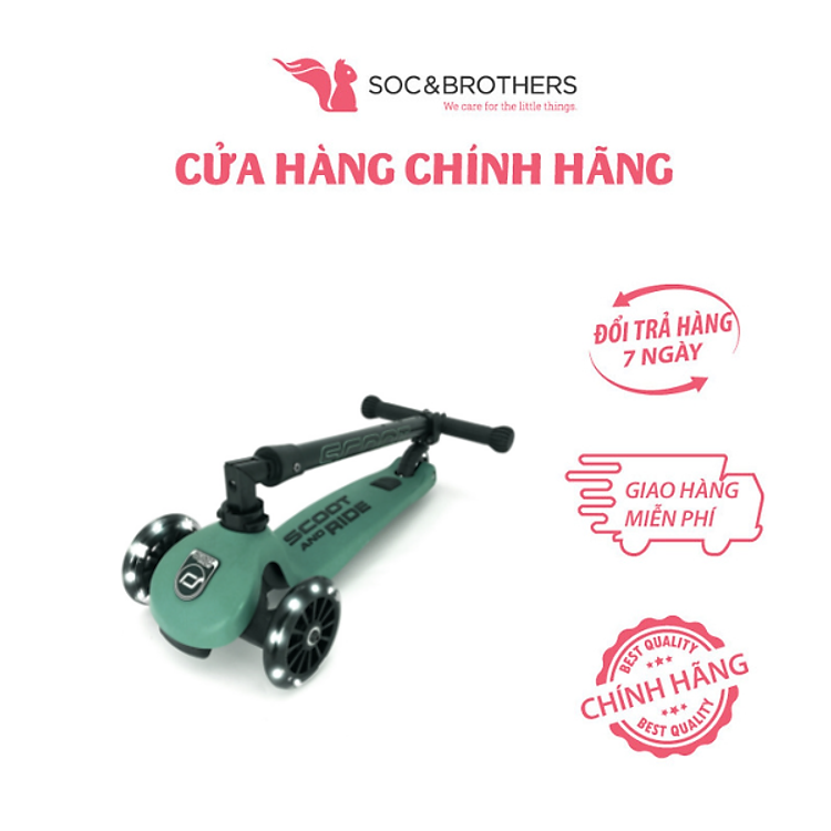 Scoot and Ride Highwaykick 3 LED Forest Chính hãng Giá tốt - Hình ảnh 3