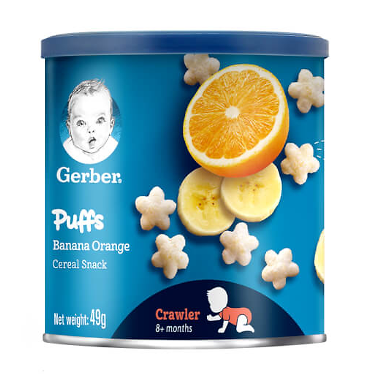 Bánh ăn dặm Gerber vị chuối táo 49g - 39633