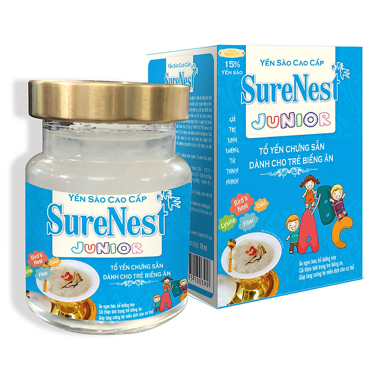 Nước yến sào cao cấp Surenest Junior - 70ml