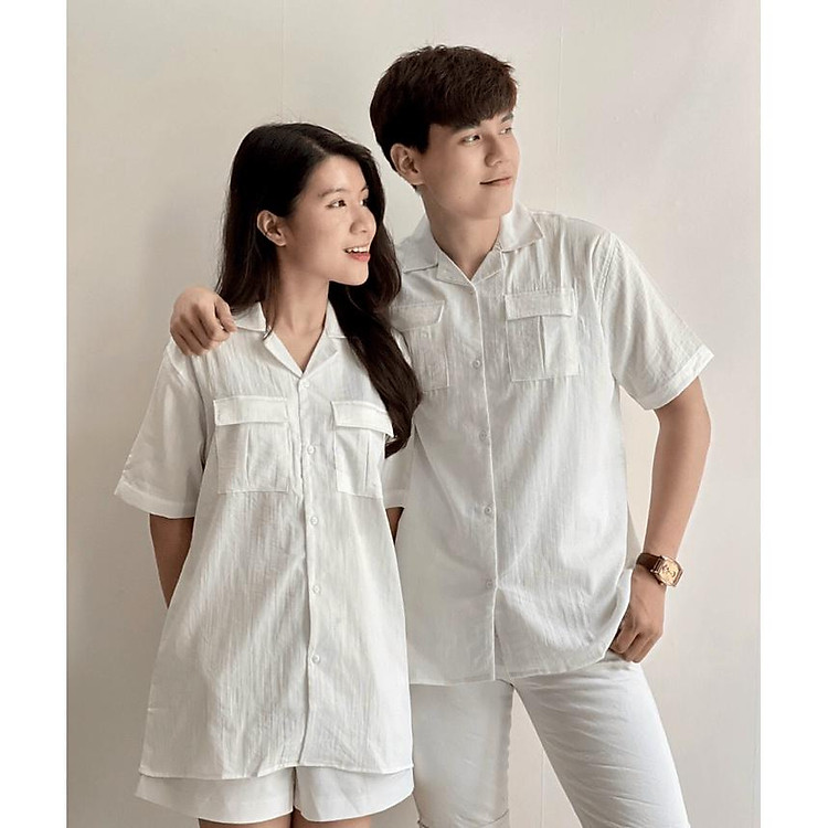 ÁO SƠ MI NAM NỮ CẶP ĐÔI CỰC ĐẸP