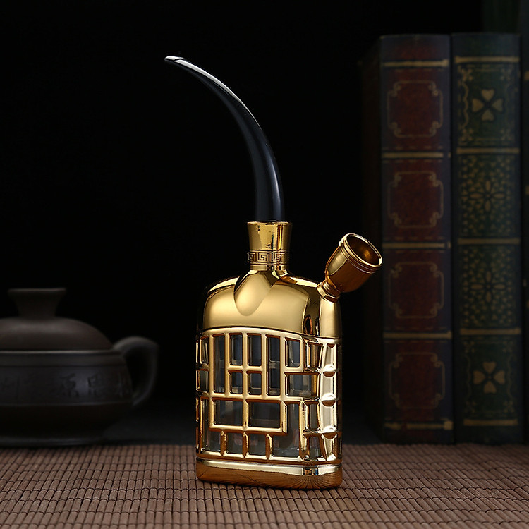 Tẩu lọc thuốc bằng nước ấm cao cấp (Màu vàng)