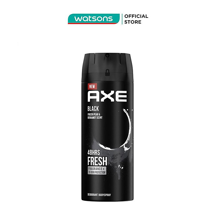 Xịt Ngăn Mùi Toàn Thân Axe Black Hương Cam Bergamot và Lê Tuyết 135ml