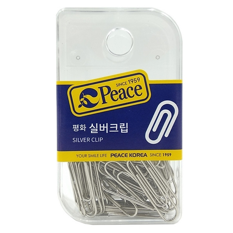 Hộp Kẹp Giấy Peace Bạc PIN-06