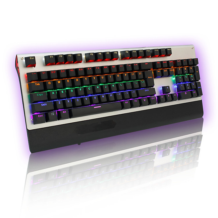 Bàn phím cơ K906 +Tặng 2 nút switch +Tặng 1 cây gắp phím cơ (Màu trắng)