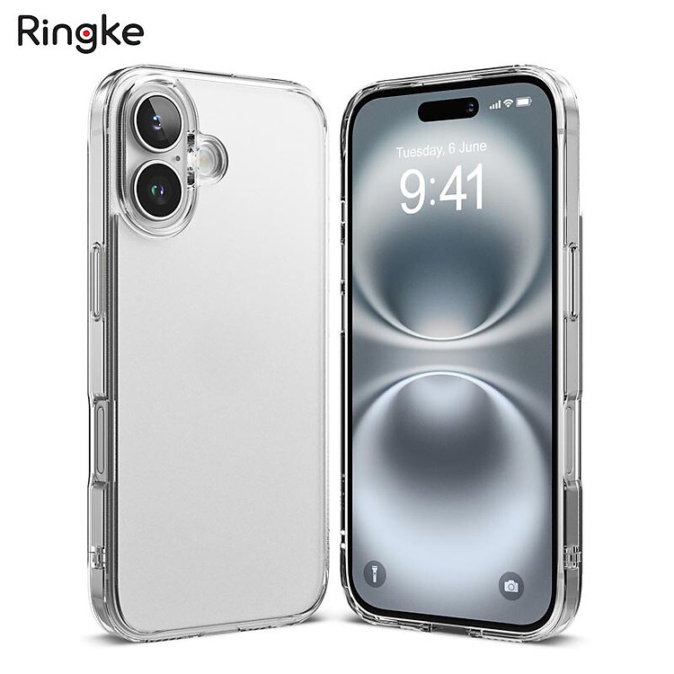 Ốp lưng trong suốt dành cho iPhone 16 Promax/ 16 Pro/ 16 Plus/ Iphone 16 RINGKE Fusion, Chống Sốc, Chống Vân tay_ Hàng chính hãng