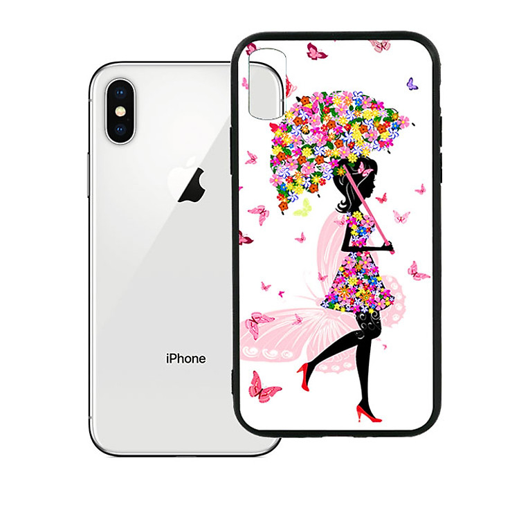 Ốp lưng viền TPU cao cấp dành cho iPhone X -Beautiful Girl