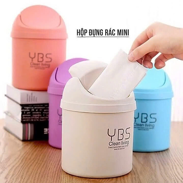 Thùng Rác Để Bàn Mini - Thùng Rác Văn Phòng YBS Tiện Dụng - Hàng chính hãng