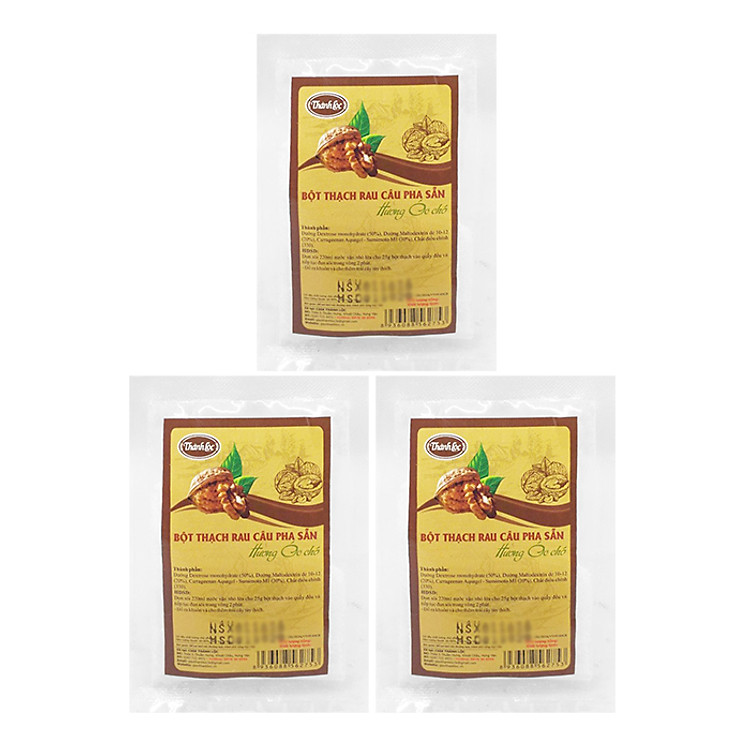 Combo 3 gói bột thạch rau câu pha sẵn Thành Lộc G140g (140g x 3 gói)