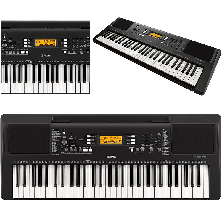 Trọn Bộ Đàn Organ Yamaha PSR E363 - Keyboard PSR-E363 chính hãng kèm Chân , Bao, Nguồn, Giá Sách - Tặng Kèn Kazoo đồng thanh cao cấp TONY