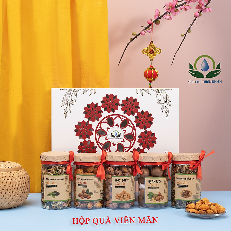 Hộp Quà Viên Mãn SIÊU THỊ THIÊN NHIÊN Sang Trọng, Lịch Sự, Ý Nghĩa Và Tốt Cho Sức Khỏe