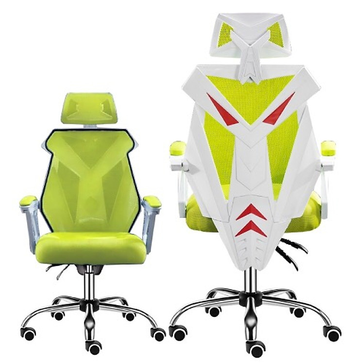 Ghế chơi game cao cấp dành cho game thủ chân xoay nghiêng ngả 135 độ có gối tựa đầu model E03 (Hàng nhập khẩu ) Thái Lan mẫu mới 2020