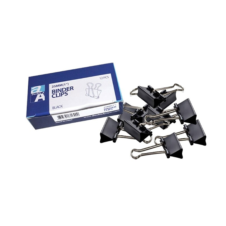 Hộp Kẹp Bướm Double A 25mm (12 chiếc)