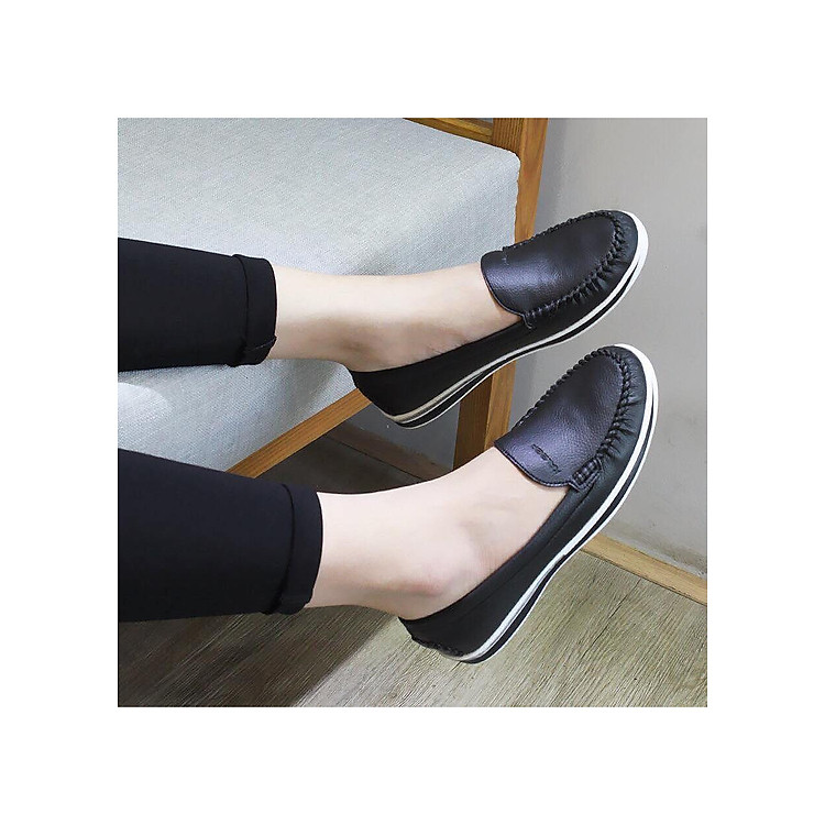 Giày bệt da bò nữ siêu êm chân