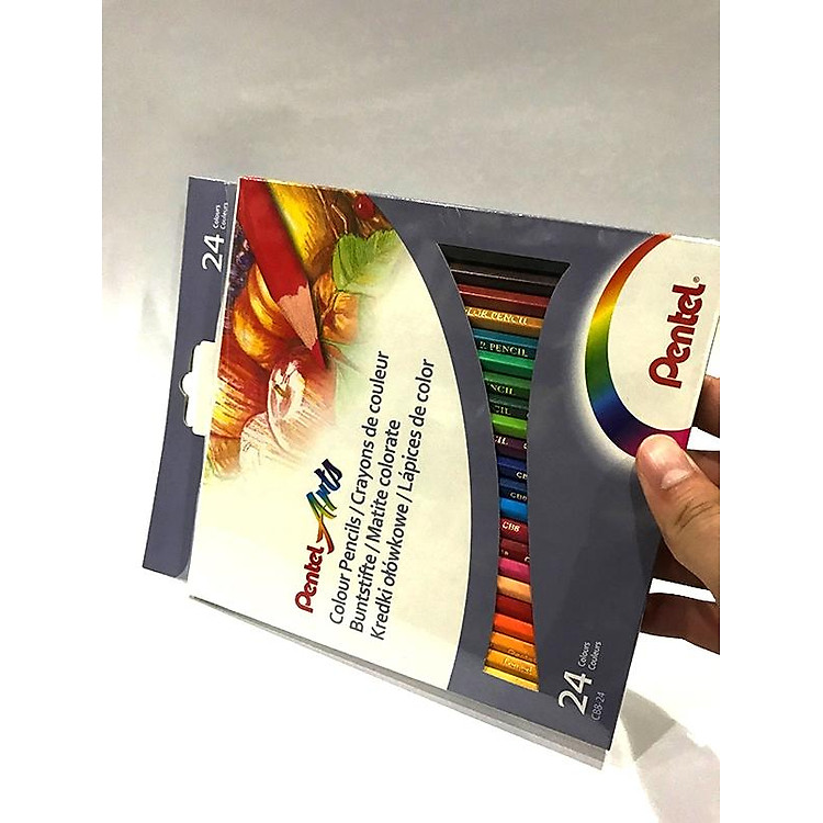 Hộp Bút Chì Màu 24 Màu Pentel CB8 (24 chiếc) - Ảnh 3