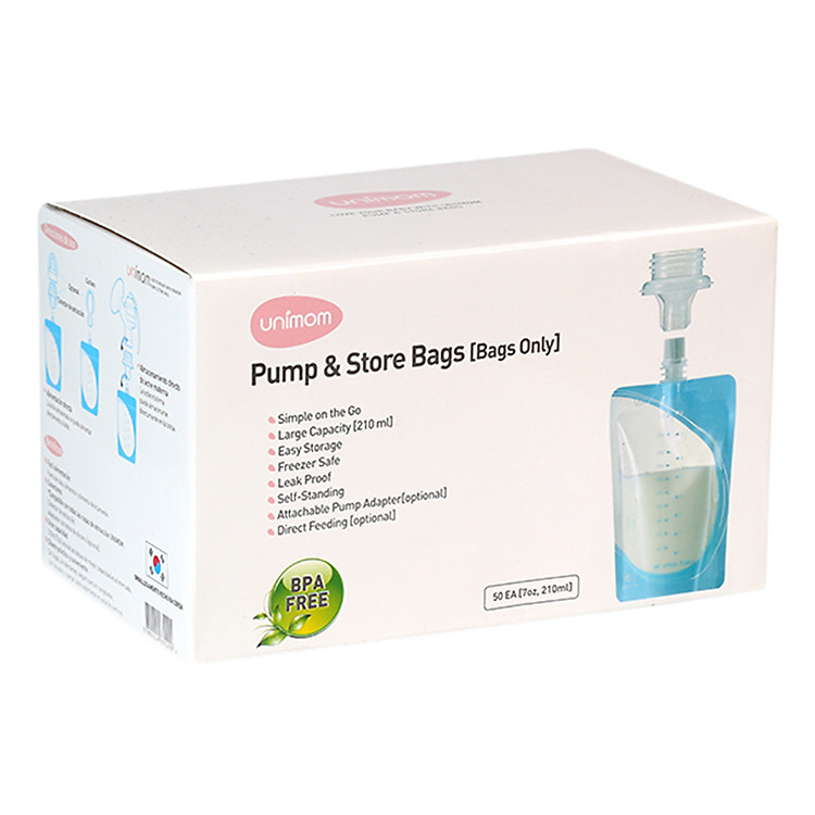 Túi Trữ Sữa Mẹ Từ Máy Hút Sữa Unimom UM870299 (50 Túi/Hộp)