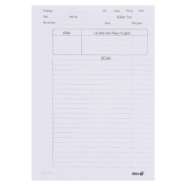 Giấy Kiểm Tra Thiên Long TP-GKT 05 Kẻ Ngang - Ảnh 2