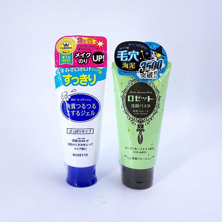 Combo Thanh Lọc Thu Nhỏ Lỗ Chân Lông Cho Mọi Loại Da Rosette Gommage + Face Wash Pasta Sea Clay Smooth