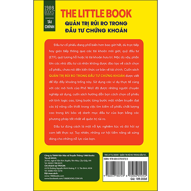 THE LITTLE BOOK - Quản Trị Rủi Ro Trong Đầu Tư Chứng Khoán - Ảnh 2
