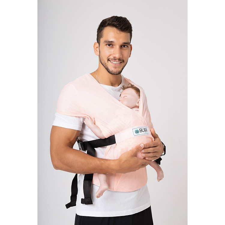 Địu vải BUBI Gen 3 - Hồng Pastel XXL Chính hãng Giá rẻ - Hình ảnh 4