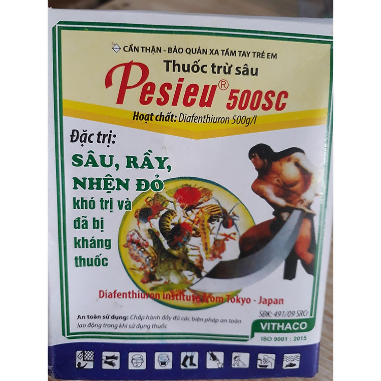 Thuốc đặc trị nhện đỏ, sâu, rầy khó trị Pesieu 500SC
