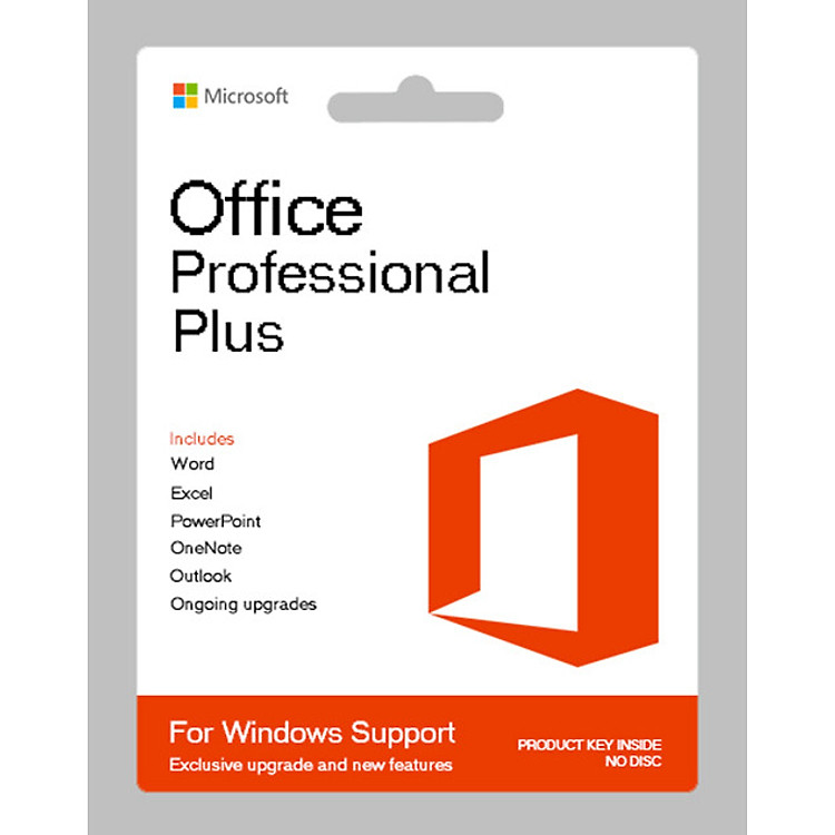 Phần mềm Microsoft Office 2016 Professional Plus (Bản quyền vĩnh viễn) - Hàng Chính Hãng