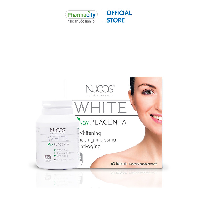 Viên uống hỗ trợ sáng da, giảm thâm nám Nucos White (Hộp 60 viên)