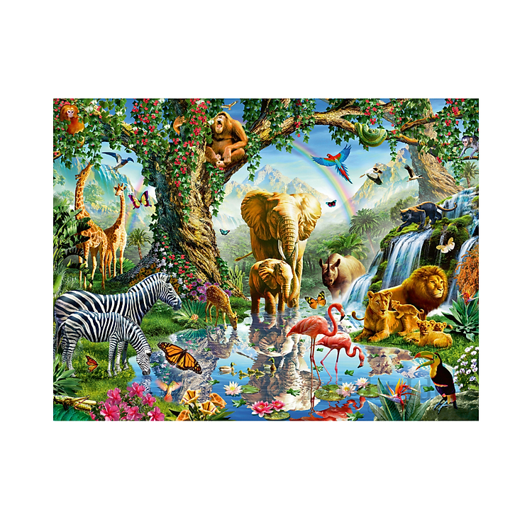 Puzzle Adventures in the Jungle 1000 mảnh Chính hãng Tiết kiệm - Hình ảnh 2