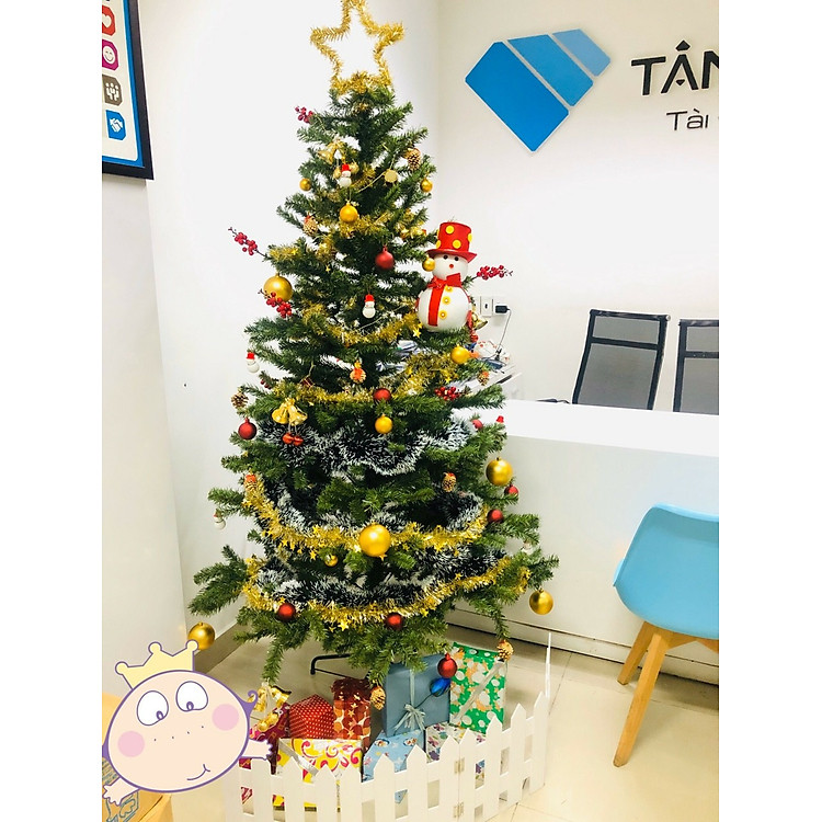 Cây thông Noel màu xanh cao 210cm - Ảnh 3