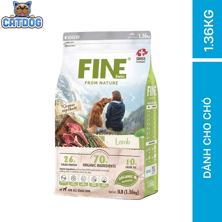 FINE – Thức ăn Hữu Cơ Tự Nhiên Cho Chó