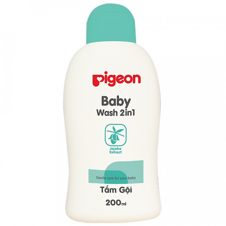 Tắm - Gội ( 2 in 1) Pigeon Hạt Jojoba Nắp Màu (200ml)