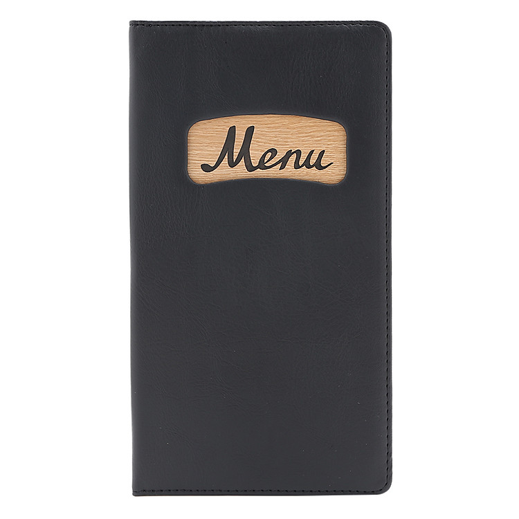 Bìa 10 Lá Menu Gỗ Da Cao Cấp Trung MH-204