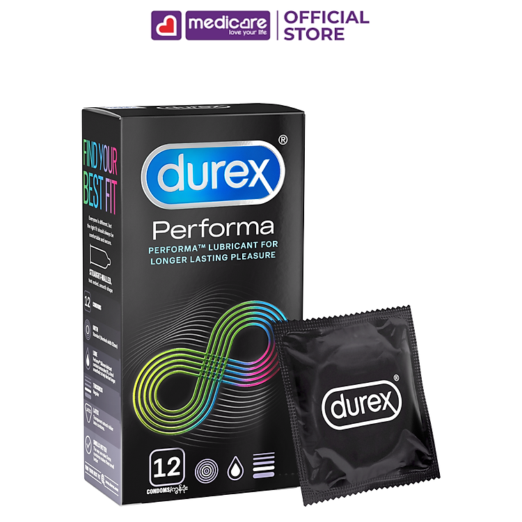 Bao cao su Durex siêu mỏng hộp 12 cái