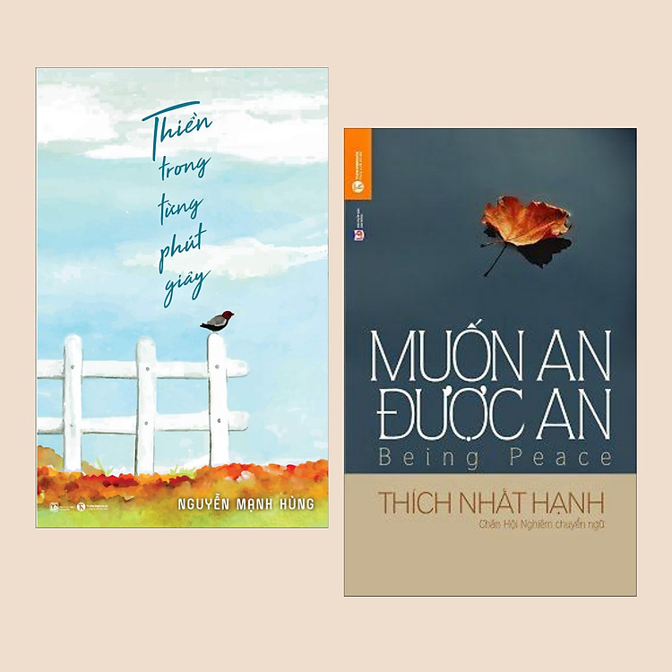 Combo Sách Để Hạnh Phúc: Thiền Trong Từng Phút Giây + Muốn An Được An (Tái Bản) - (Sách Kỹ Năng Sống / Cẩm Nang Sống Khỏe)