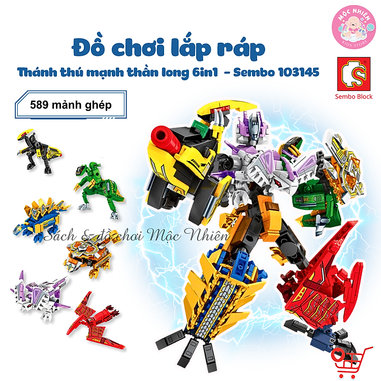 Mua tại Tiki: Đồ chơi lắp ráp SEMBO BLOCK Thần Long Chính hãng Giá tốt