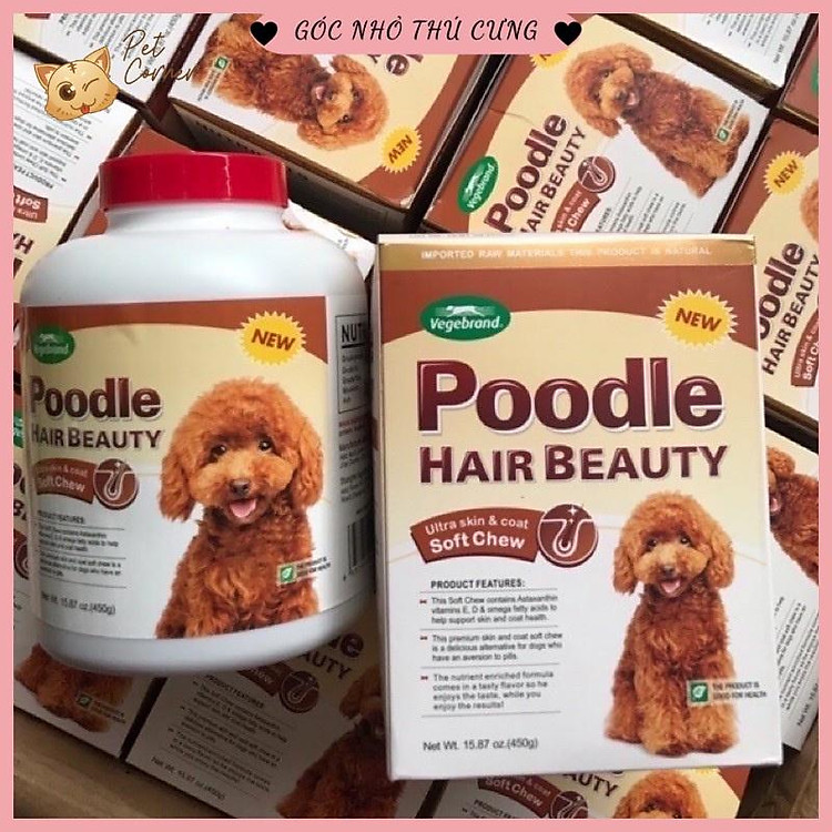 Viên mềm dưỡng lông cho chó Poodle - Poodle Hair Beauty